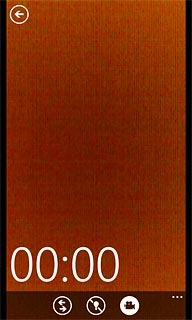 To turn on video light:Press the video light icon.