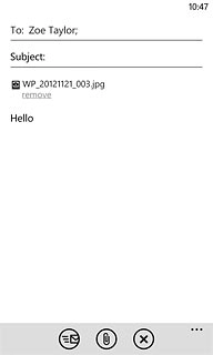 Press the send icon.