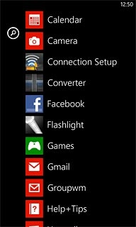 Slide your finger left on the display.Press Calendar.