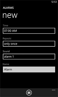 Press the field below Repeats.