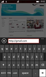 Key in http://gmail.com and press arrow right.
