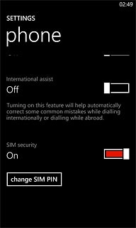 Press change SIM PIN.