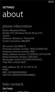 View your phone's software version next to OS version.
