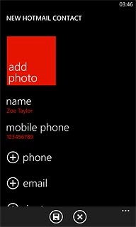Press email and key in the required email address.