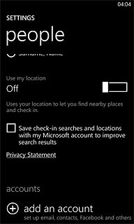 Press add an account.