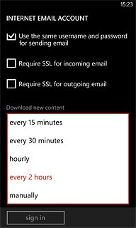 Press the required period or manually.