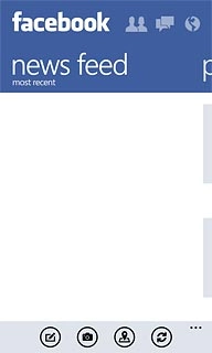 You can now use the application.Please note that Facebook isn't part of the original application package and therefore only a general description is given here.You have a number of options, such as:Write status updatesSend messagesWrite text on WallUpload picturesSelect application settings