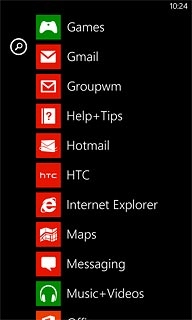 Slide your finger left on the display.If required, press Games to view the list of games.
