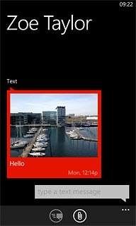 Press the text input field.Write the required text.