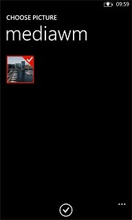 Press the confirm icon.