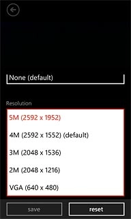 Press the required resolution.