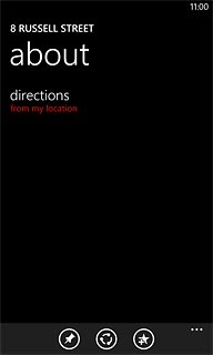 Press the favourite icon to save the destination as a favourite.