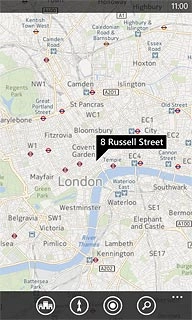 Press the dots in the bottom right corner of the display.