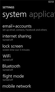 Press mobile network.