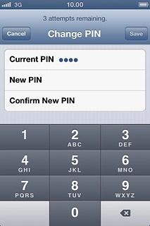 Press New PIN and key in a new 4-digit PIN.
