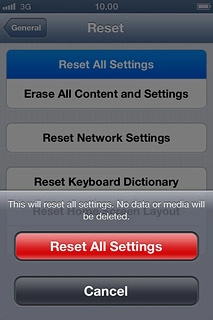Press Reset All Settings.