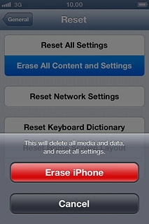 Press Erase iPhone.