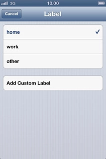 If you select Add Custom Label: