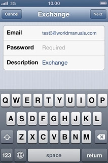Press Password and key in your password for the server.