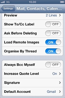 Press Default Account.