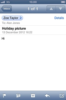 Press the reply icon.