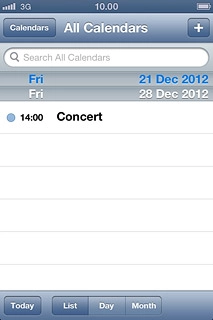 Press one of the following options at the bottom of the display:List