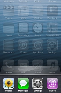 Press and hold any menu item until the menu items start to jiggle.