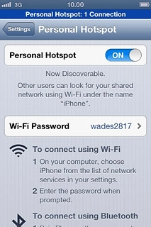 Press Wi-Fi Password.