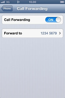 If you've diverted calls before and want to change the phone number:Press Forward to.