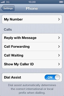 Press Call Forwarding.