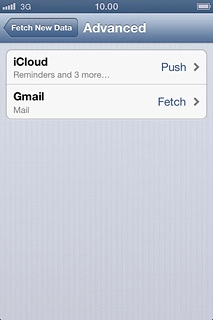 Press the required email account.