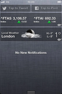 Press the required notification.Follow the instructions on the display to use the selected function.
