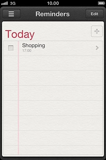 Press the box next to the reminder.