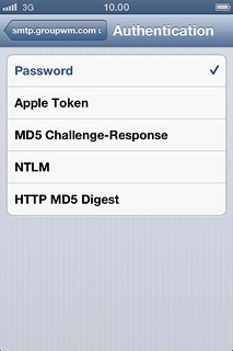 Press the field in the top left corner of the display.