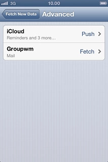 Press the required email account.