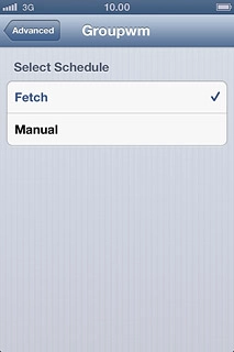 Press Fetch or Manual.