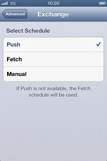 Press Push, Fetch or Manual.
