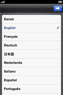 To change language:Press the required language.