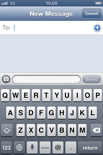 Press the writing language icon until the required language has been selected.
