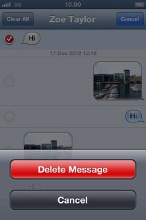 Press Delete Message.