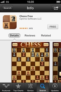 To download a free app:Press FREE.