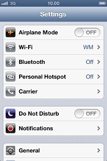 Press the indicator next to Do Not Disturb to turn on the function.