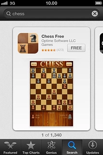 Press the required app.