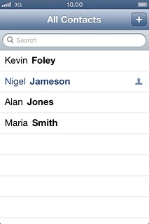 Press the new contact icon.