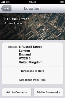 Press Map to return to the map.