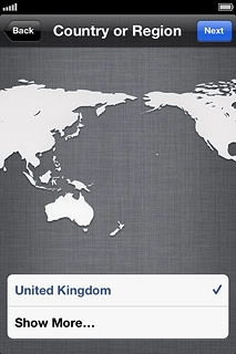 To change country or area:Press Show More....