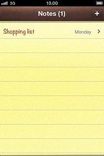 Press the add note icon.