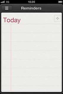 Press the new reminder icon.