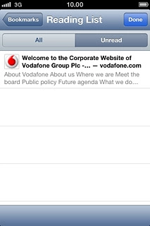 Press the required list.