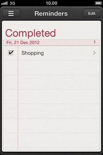 Press the required reminder to see it.